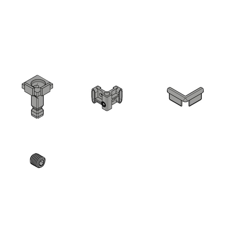 FurnSpin CADRO Hybrid Vertical, комплект без профилей, белый матовый (9360736) Hettich