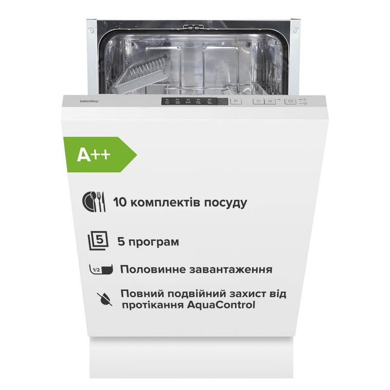 Вбудована посудомийна машина DWI 440 TSH GA++ (45см) Interline