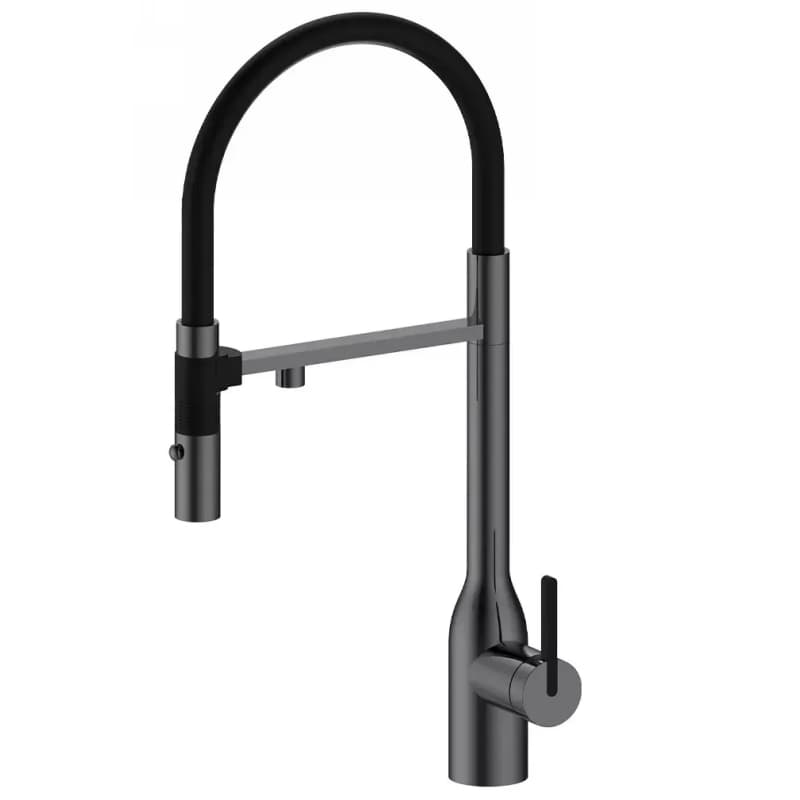 Змішувач комбінований FKM 3129 Black Steel Fabiano