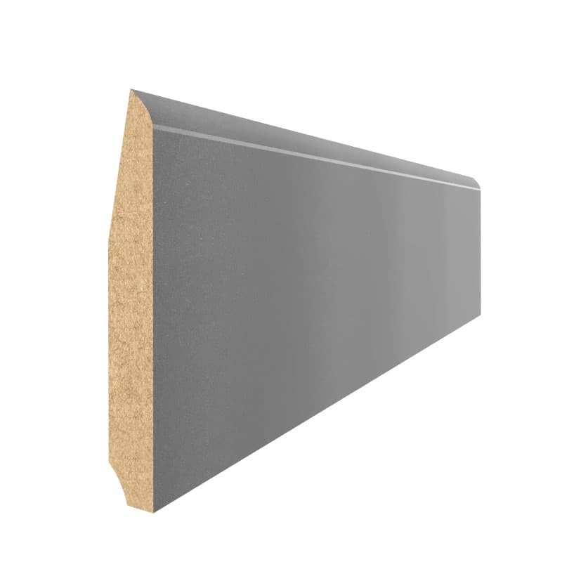 Плинтус MDF AGT SPR-5000-Е 608 Антрацит металлический 2800х79х9 мм (уп.10 шт.)