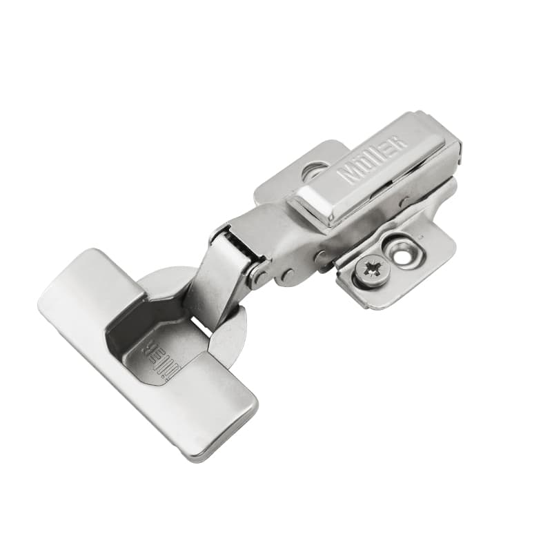 Петля Clip-On, 105°, полунакладная, с доводчиком, никель, 3D Muller Profi Line