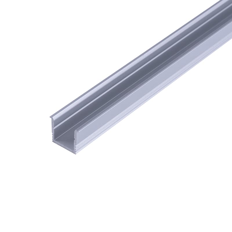 Профіль для LED-стрічки,COMPACT ВРІЗНИЙ, L = 3 м, алюміній, анодоване срібло
