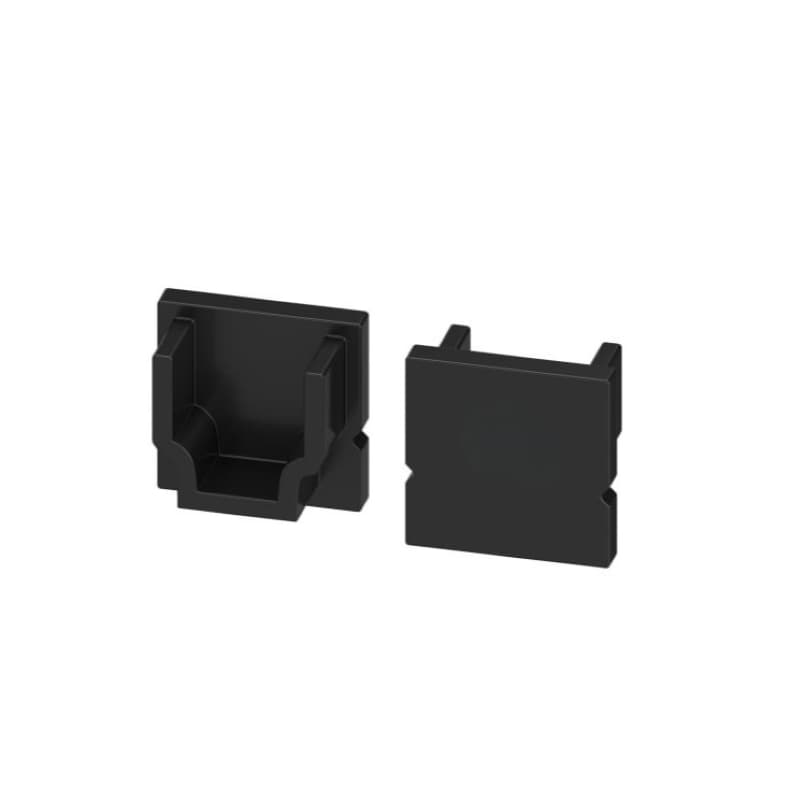 Заглушка для профілю COMPACT НАКЛАДНОГО, пластик, чорна