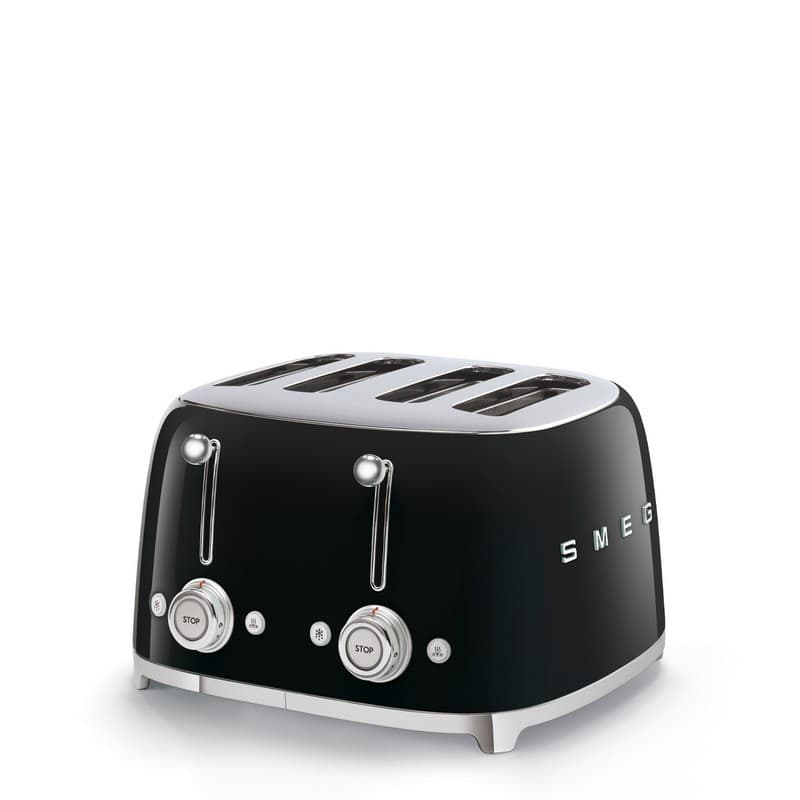 Тостер електричний TSF03BLEU чорний Smeg (50'S RETRO STYLE)