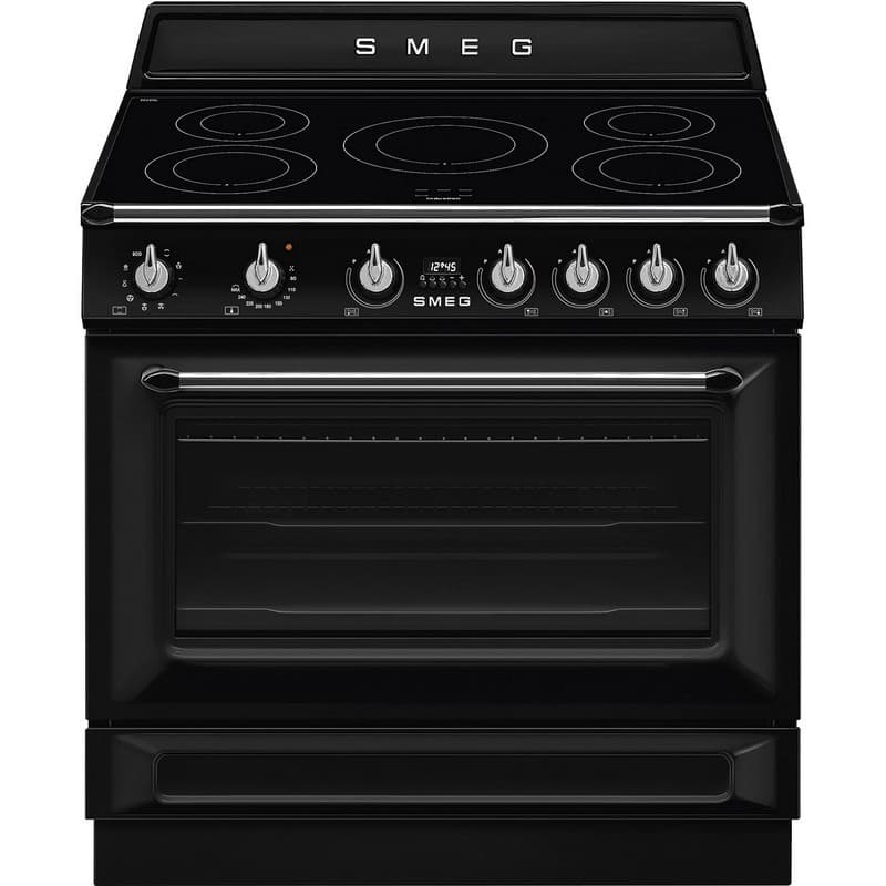 Варильний центр TR90IMBL 90 см чорний Smeg (VICTORIA)