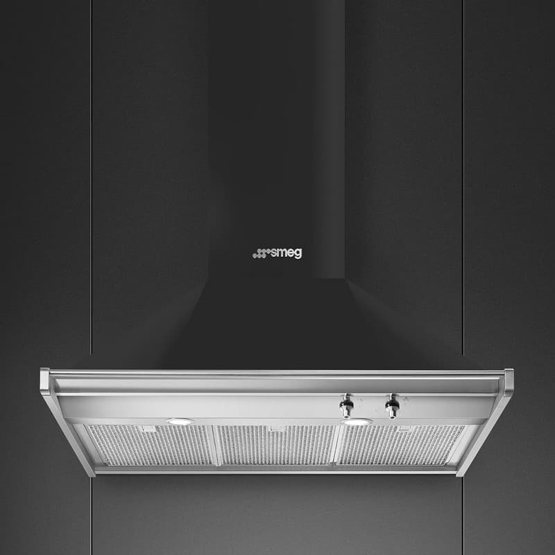 Витяжка пристінна KD90HAE 90 см антрацит Smeg (CLASSICA)
