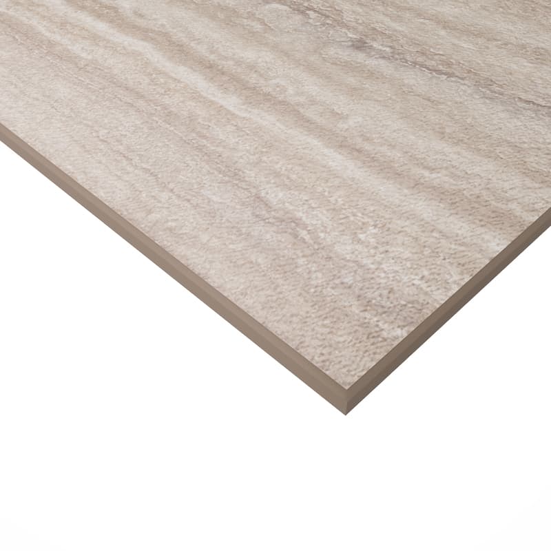 Компакт-плита FUNDERMAX HPL (Saxum) 0990 SX Sand Travertine / ядро фанго (беж) 4100х1300х12 мм
