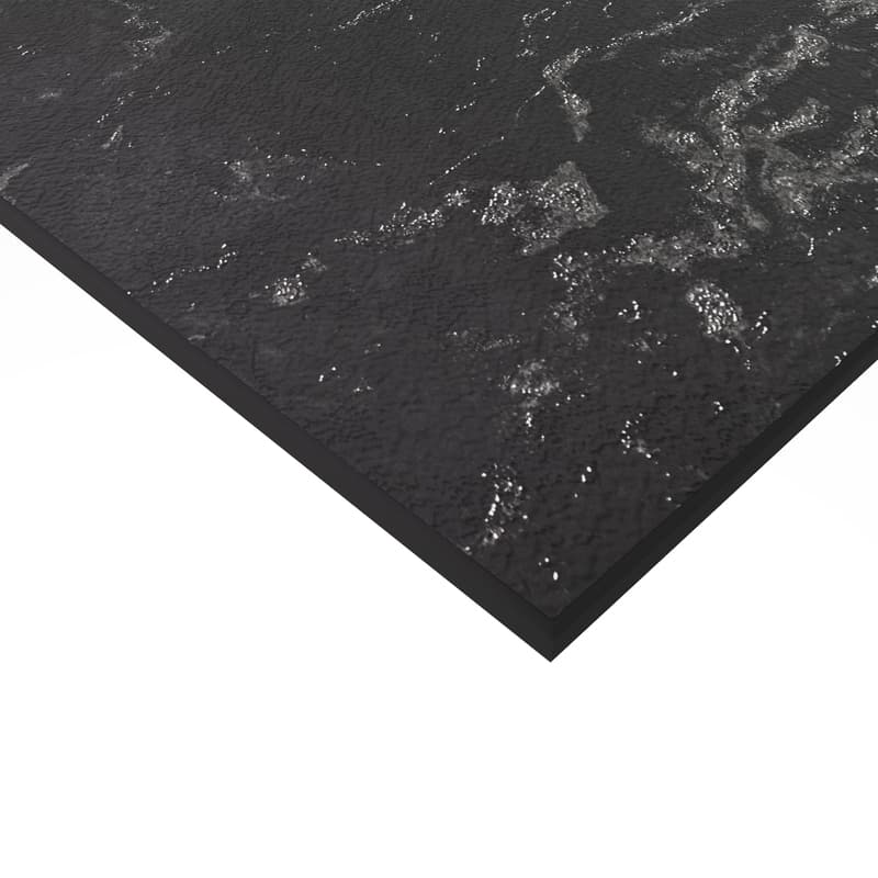 Компакт-плита FUNDERMAX HPL (Apex Saxum) Y102 AS Black  Travertine / черное ядро 4100х1300х12 мм