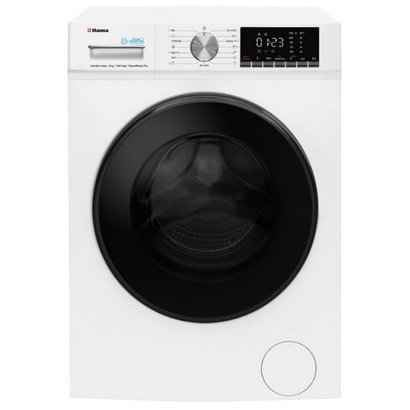 Пральна машина вузька WHG814DD1W біла Hansa