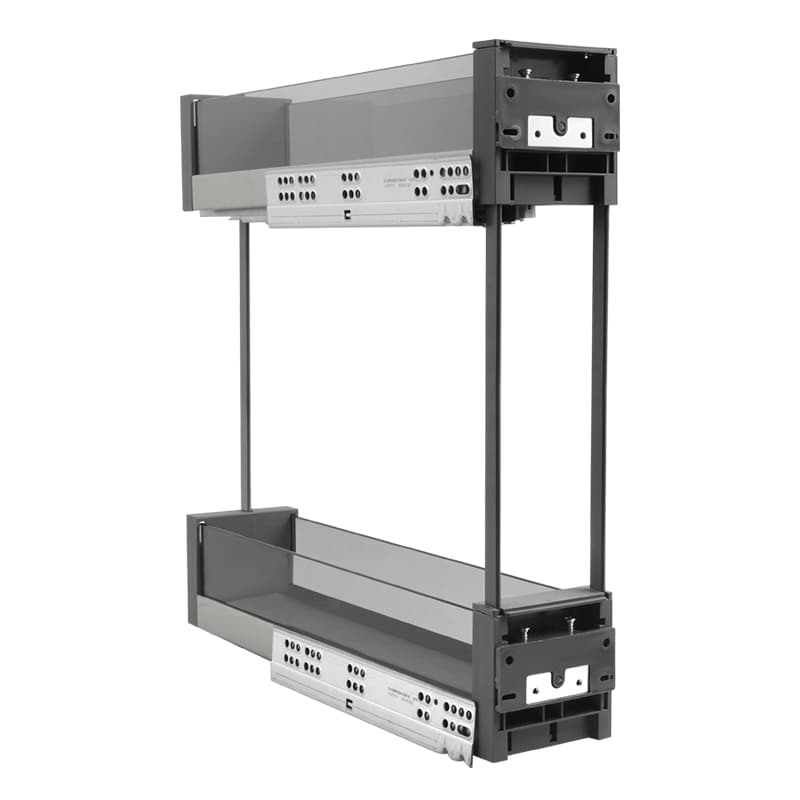 Карго 150мм графіт/скло,ліве кріплення Essence VIBO (ELQGM152SXEVGFO)