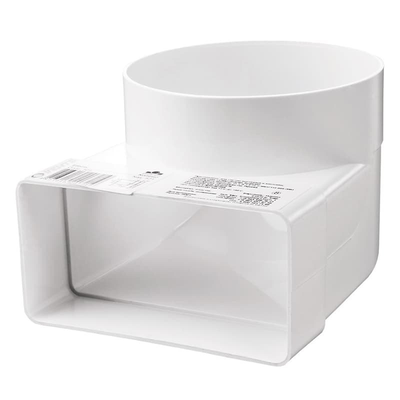 Коліно 60 * 204 / d125 під 90 ° VENTS (822)