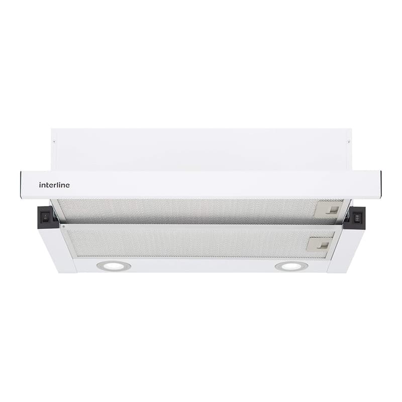 Витяжка телескопічна SLIM WH A/60/2/T 600мм біла INTERLINE Витяжка телескопічна SLIM WH A/60/2/T 600мм біла INTERLINE