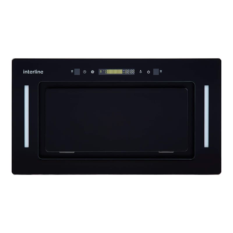 Вытяжка встроенная JOLLY BL A/60/GL/K 600мм черная INTERLINE Вытяжка встроенная JOLLY BL A/60/GL/K 600мм черная INTERLINE