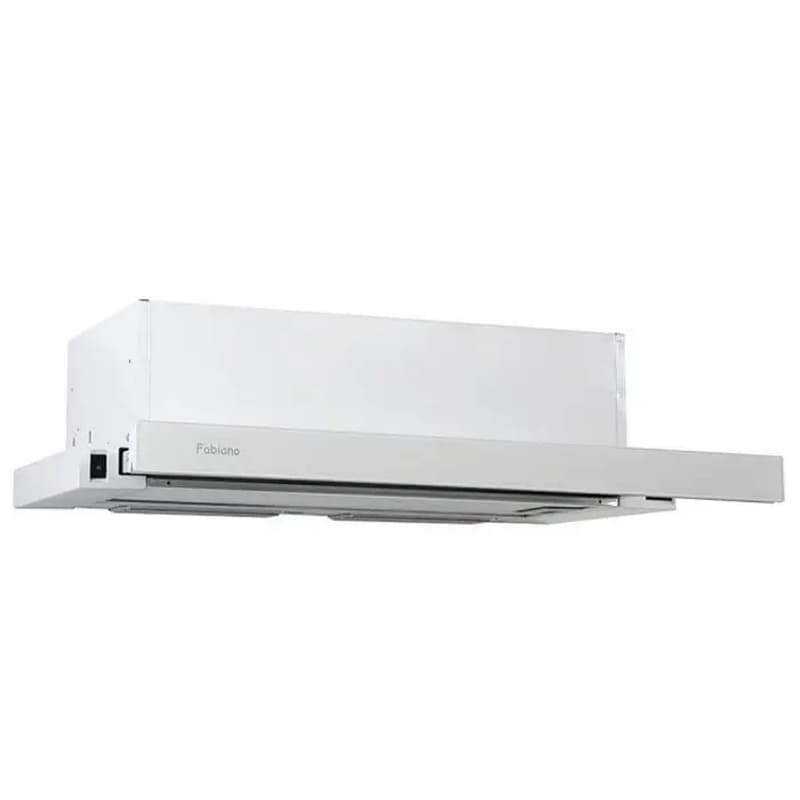 Вытяжка телескопическая белая Slim 60см Lux Glass Fabiano