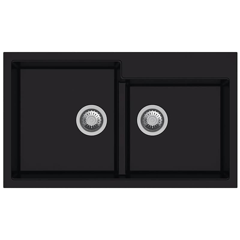 Мойка гранит Navio 86x50x20 антрацит Fabiano
