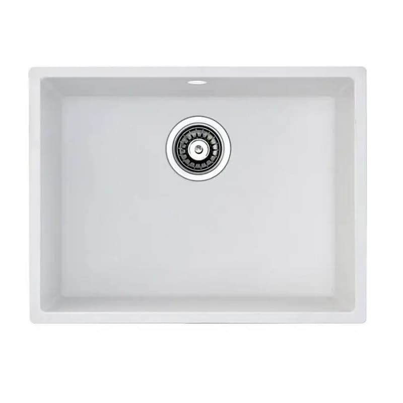 Мийка граніт Quadro 53x46 білий Fabiano