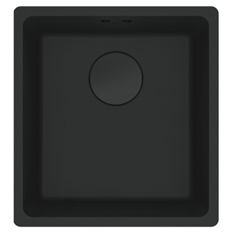 Мийка з сифоном граніт MRG 110-37 Black Edition чорний матовий  (мпс) Franke  (125.0699.225)