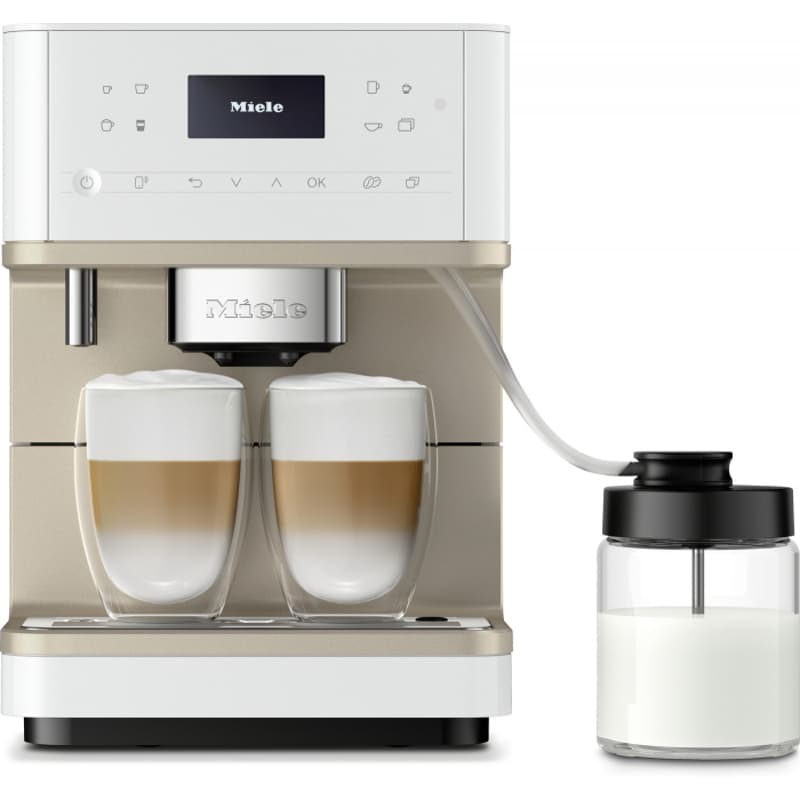 Кофемашина зерновая соло CM 6360 LOCM бриллиантовый белый Miele