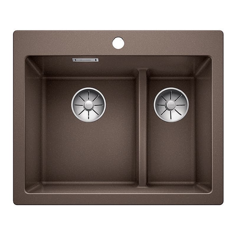 Мойка PLEON 6 Split SILGRANIT (мпс./врезная) кофе BLANCO (521698)