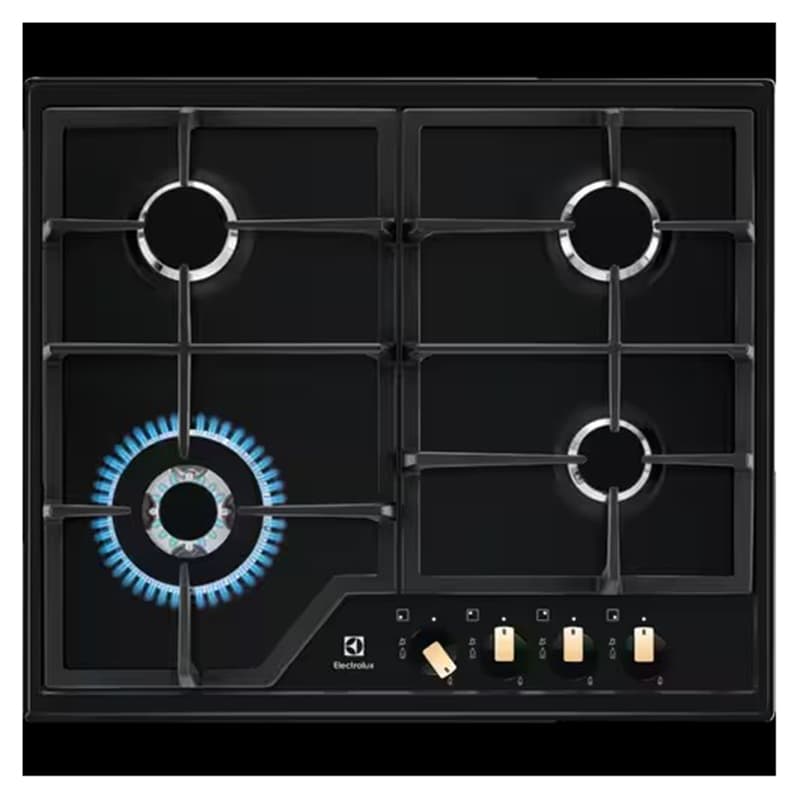 Варочная поверхность газовая KGS6436RK 60см черный матовый Electrolux Варочная поверхность газовая KGS6436RK 60см черный матовый Electrolux