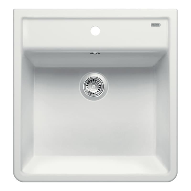 Мойка PANOR керамика с одним отверстием (ммс.) глянцевая белая BLANCO (514486)
