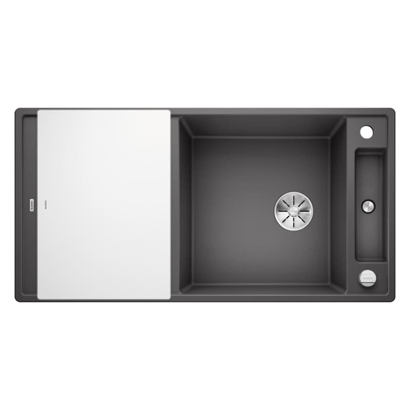 Мойка AXIA III XL 6 S SILGRANIT (мпс./врезная) темная скала, доска стекло BLANCO (523511)
