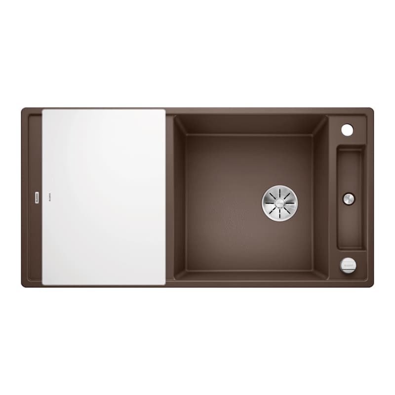 Мойка AXIA III XL 6 S SILGRANIT (мпс./врезная) кофе, доска стекло BLANCO (523519)