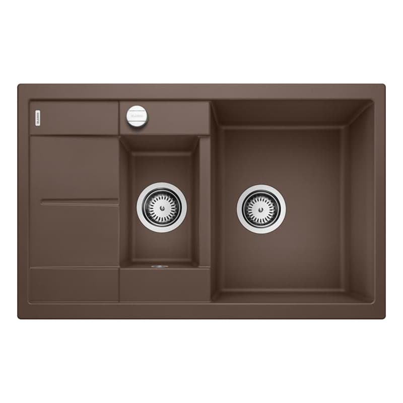 Мойка METRA 6 S Compact SILGRANIT (мпс./врезная) кофе BLANCO (515044)