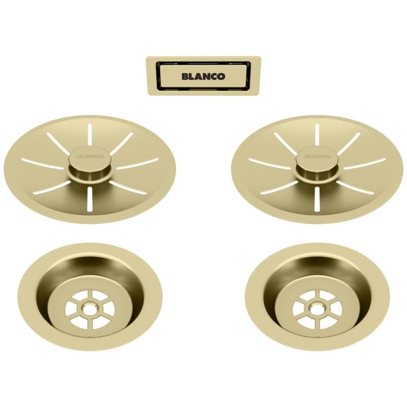 Набор декоративных элементов C-overflow и InFino в цвете satin gold (две чаши) BLANCO (203477) Набор декоративных элементов C-overflow и InFino в цвете satin gold (две чаши) BLANCO (203477)