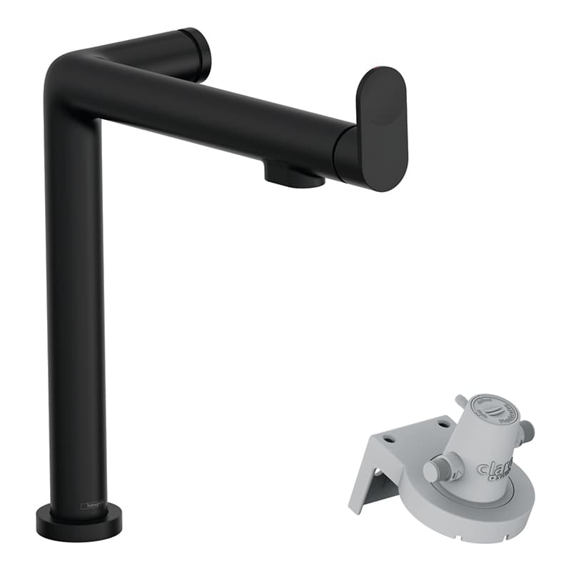 Смеситель для кухни Aqittura M91 FilterSystem 240 черный матовый Hansgrohe (76804670)
