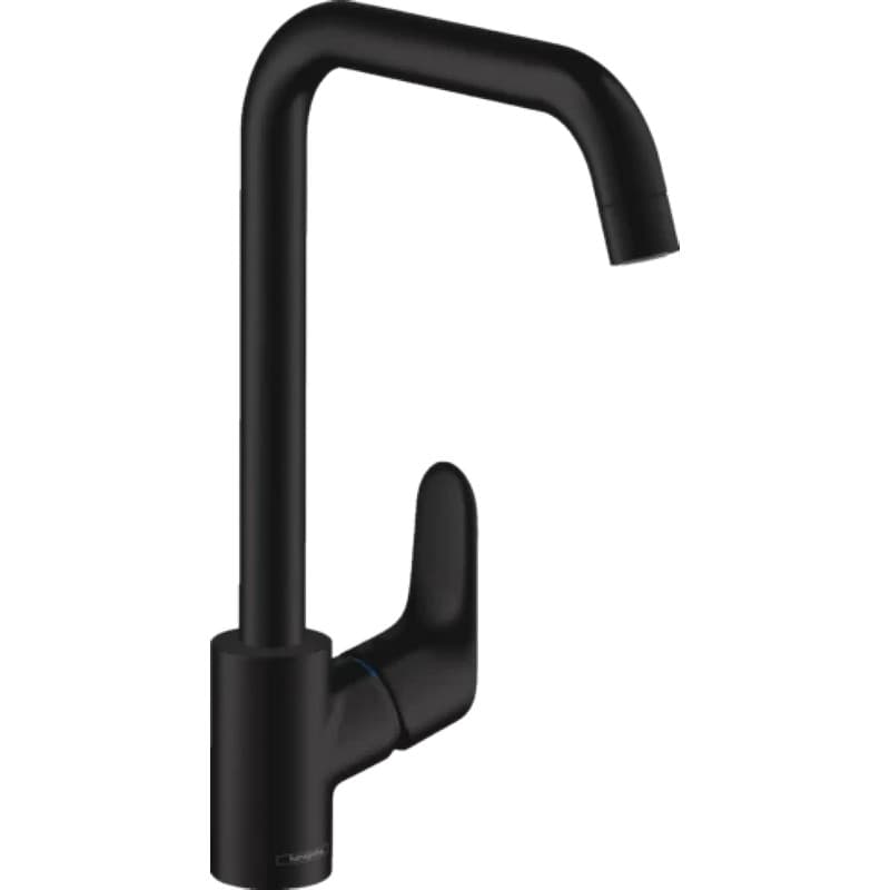 Смеситель для кухни Focus KM260 черный матовый Hansgrohe (31820670)
