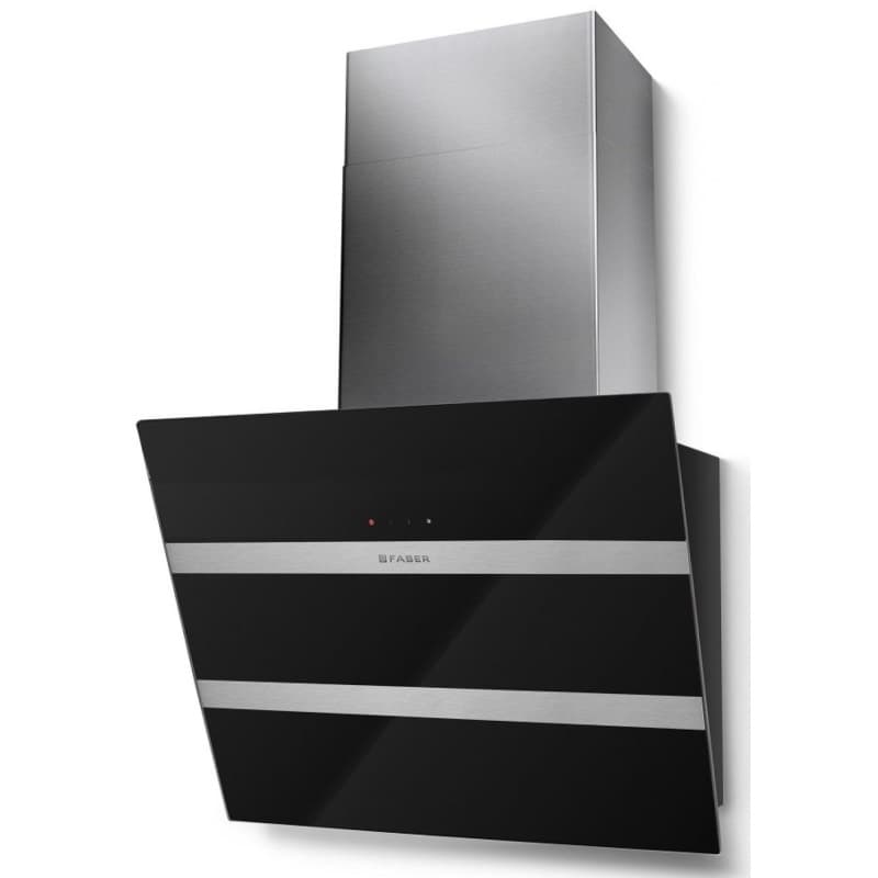 Вытяжка наклонная Steelmax Ev8 Led Bk A55, нерж./черный Faber (330.0538.524)