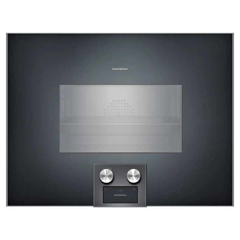 Компактна духова шафа-пароварка BS454101 права антрацит GAGGENAU Компактна духова шафа-пароварка BS454101 права антрацит GAGGENAU