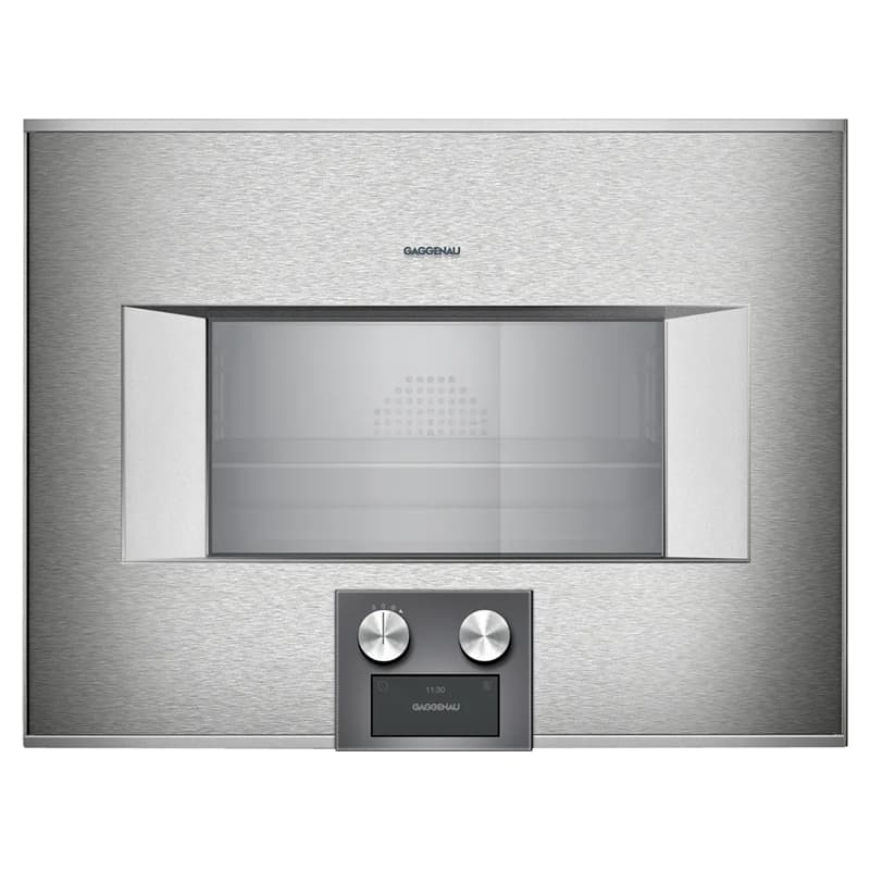 Компактна духова шафа-пароварка BS454111 права нержавіюча сталь за склом GAGGENAU Компактна духова шафа-пароварка BS454111 права нержавіюча сталь за склом GAGGENAU