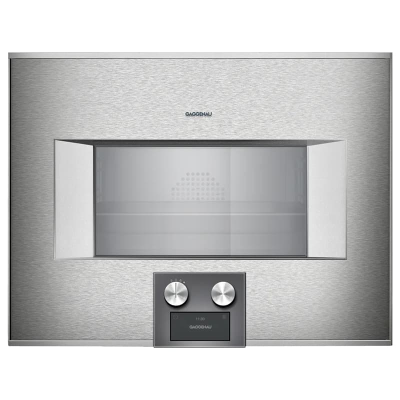 Компактна духова шафа-пароварка BS455111 ліва нержавіюча сталь за склом GAGGENAU Компактна духова шафа-пароварка BS455111 ліва нержавіюча сталь за склом GAGGENAU