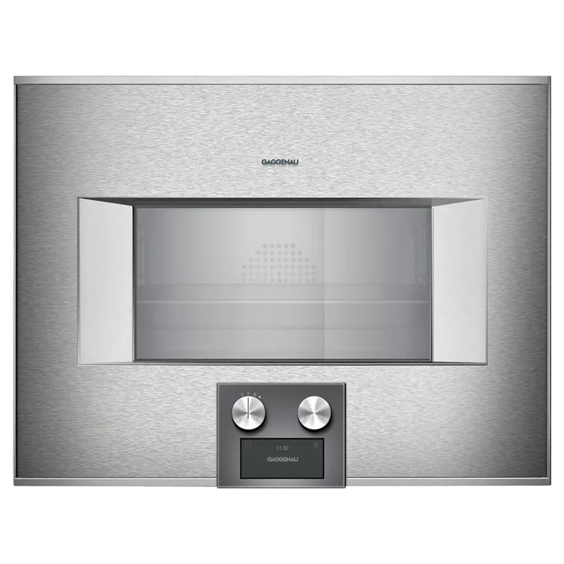 Компактна духова шафа-пароварка BS474112 права нержавіюча сталь за склом GAGGENAU Компактна духова шафа-пароварка BS474112 права нержавіюча сталь за склом GAGGENAU
