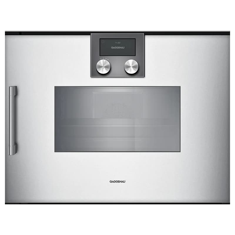 Компактный духовой шкаф-пароварка BSP260131 правый алюминий GAGGENAU Компактный духовой шкаф-пароварка BSP260131 правый алюминий GAGGENAU