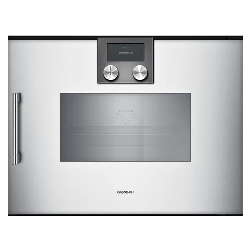 Компактный духовой шкаф-пароварка BSP270131 правый алюминий GAGGENAU Компактный духовой шкаф-пароварка BSP270131 правый алюминий GAGGENAU