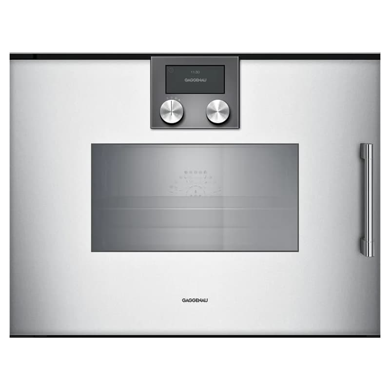 Компактный духовой шкаф-пароварка BSP271131 левый алюминий GAGGENAU Компактный духовой шкаф-пароварка BSP271131 левый алюминий GAGGENAU