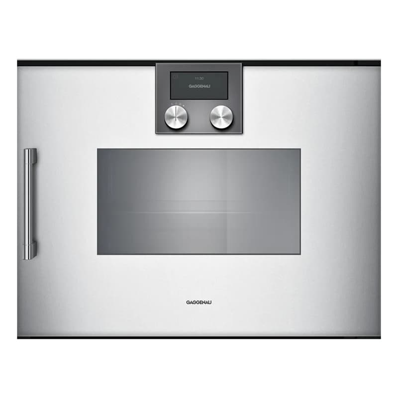 Компактный паровой духовой шкаф BSP220131 правый алюминий GAGGENAU Компактный паровой духовой шкаф BSP220131 правый алюминий GAGGENAU