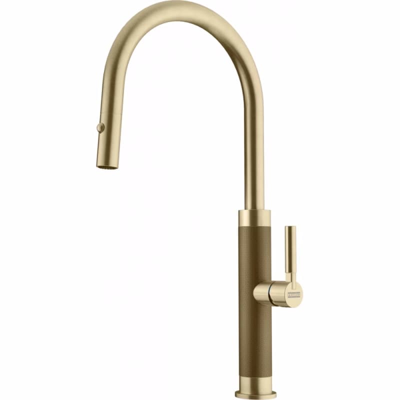 Змішувач Mythos Masterpiece Pull Out (ламінарний потік) і душем, PVD gold Franke (115.0711.558)