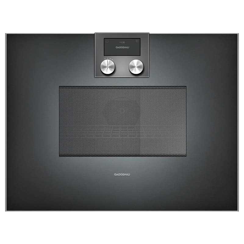 Компактна духова шафа з мікрохвильовим режимом BM451100 ліва антрацит GAGGENAU Компактна духова шафа з мікрохвильовим режимом BM451100 ліва антрацит GAGGENAU