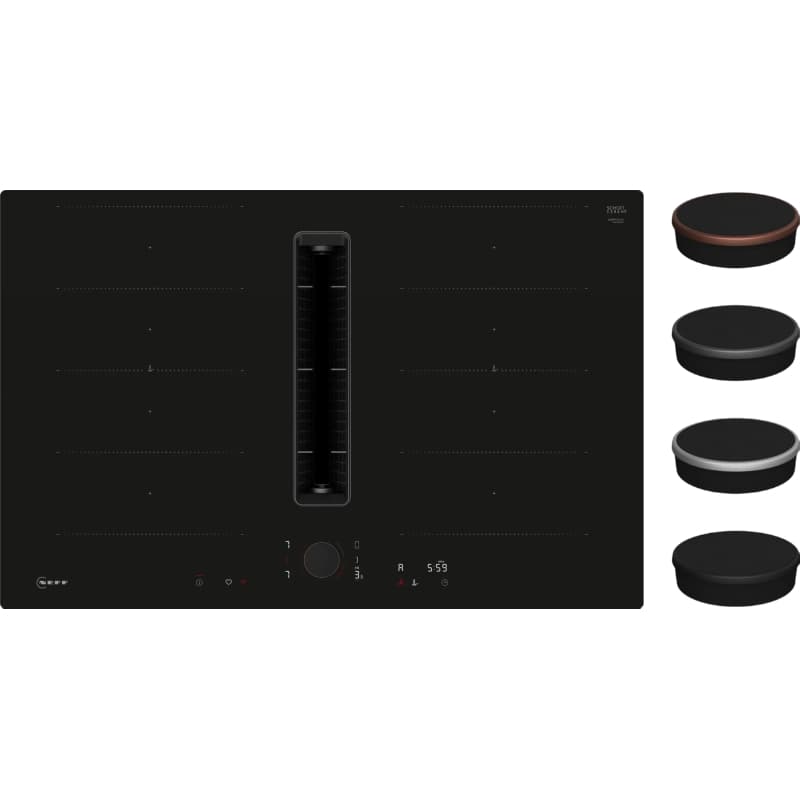 Индукционная панель с интегрированной вытяжкой V68PYX4C0 черная Neff Индукционная панель с интегрированной вытяжкой V68PYX4C0 черная Neff