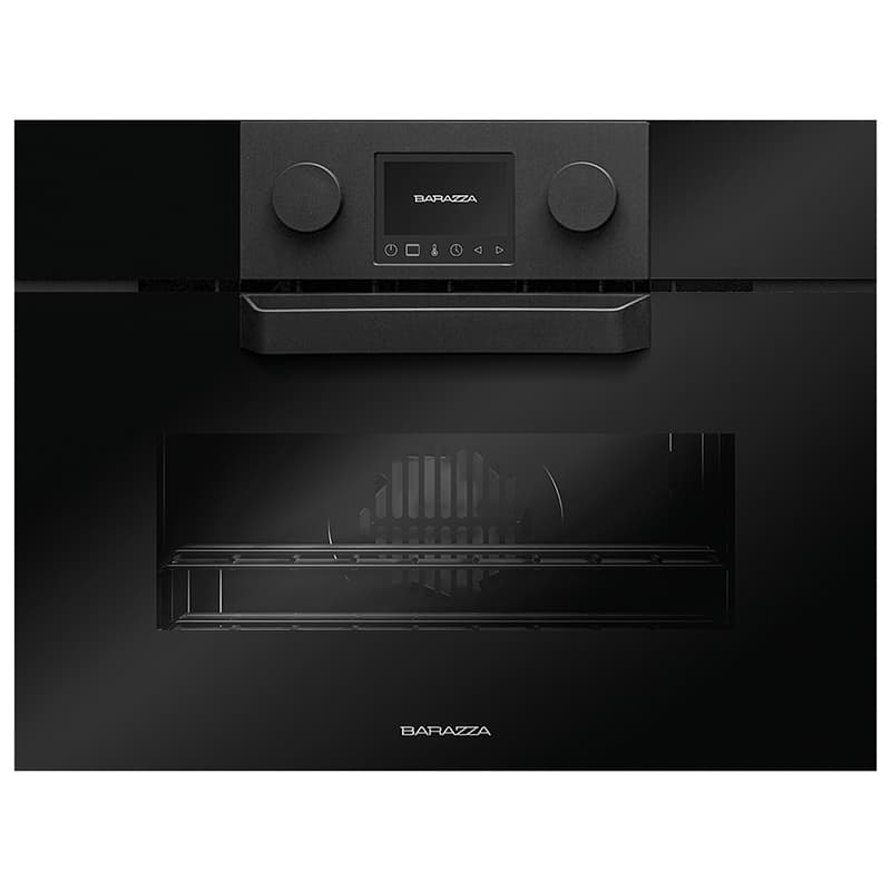 Компактный духовой шкаф ICON GLASS с паром 45см 1FEVGVC черный Barazza