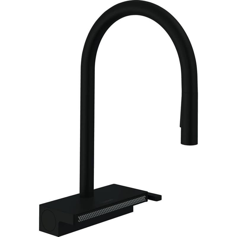 Змішувач для кухні Aquno Select M81 (в/ш, душ) чорний матовий Hansgrohe Змішувач для кухні Aquno Select M81 (в/ш, душ) чорний матовий Hansgrohe
