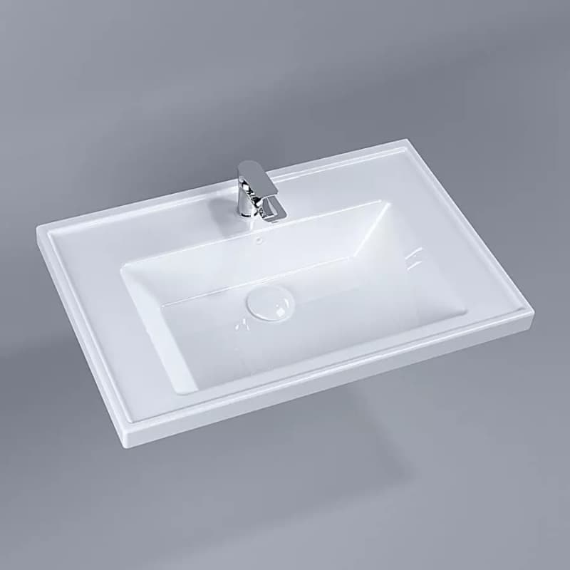 Умывальник накладной New Line 70х45 см, белый Quarter Bath (70LN21070) Умывальник накладной New Line 70х45 см, белый Quarter Bath (70LN21070)
