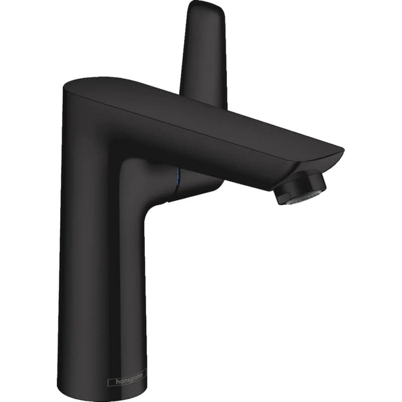 Змішувач для умивальника Talis E 150 з донним клапаном Matt Black Hansgrohe (71754670)
