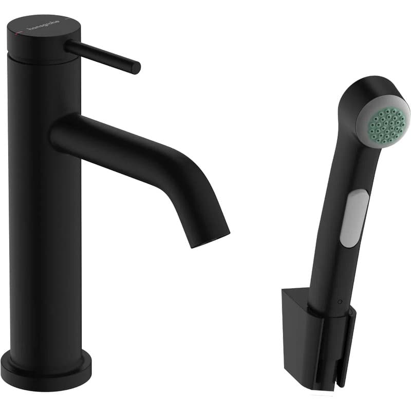 Смеситель Tecturis S 110 для умывальника с гигиенической воронкой Matt Black Hansgrohe (73211670) Смеситель Tecturis S 110 для умывальника с гигиенической воронкой Matt Black Hansgrohe (73211670)