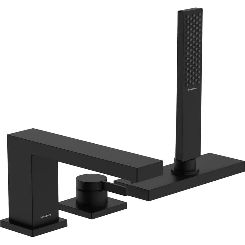 Змішувач на край ванни Tecturis E врізний на 3 отвори з sBox Matt Black Hansgrohe (73443670) Змішувач на край ванни Tecturis E врізний на 3 отвори з sBox Matt Black Hansgrohe (73443670)