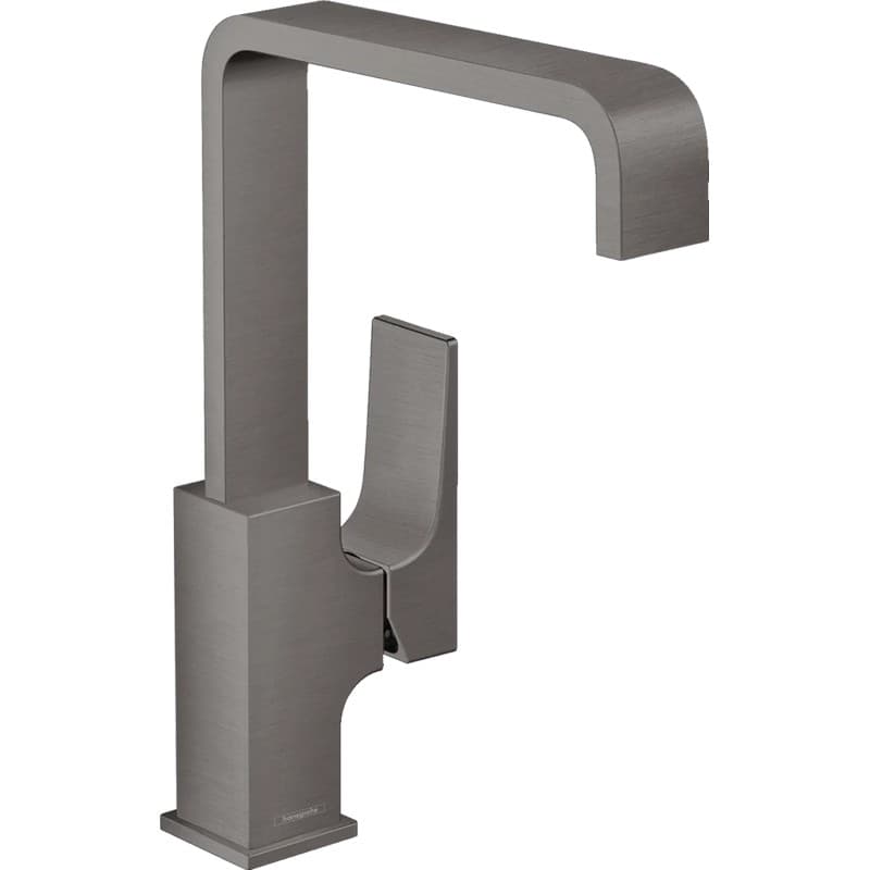 Змішувач для умивальника Metropol 230 із зливним клапаном Push-Open Black Chrome Hansgrohe (32511340)
